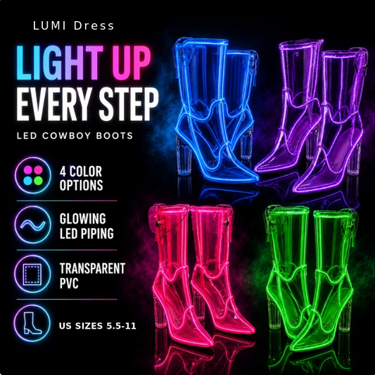 LED Cowboy Boots