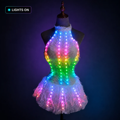 Lumina LED Feather Dress