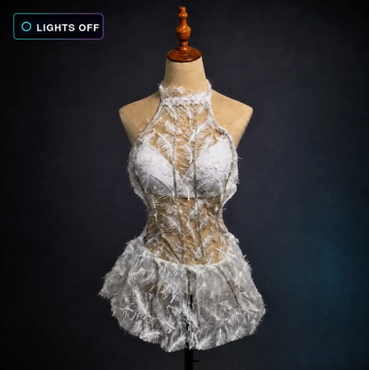 Lumina LED Feather Dress